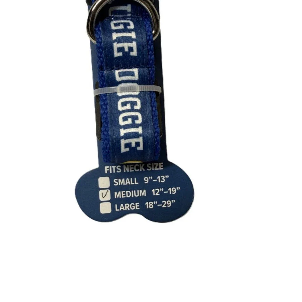 Augustana College Dog Collar Medium Blue NCAA Adjustable Pet Collar NWT